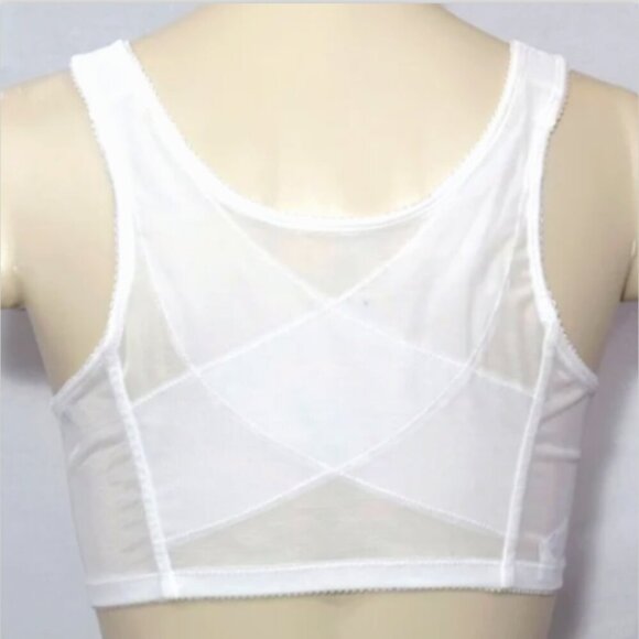 Exquisite Form 565 Posture Front Close Wire-Free Bra Sz 42C White 131G - Picture 2 of 7